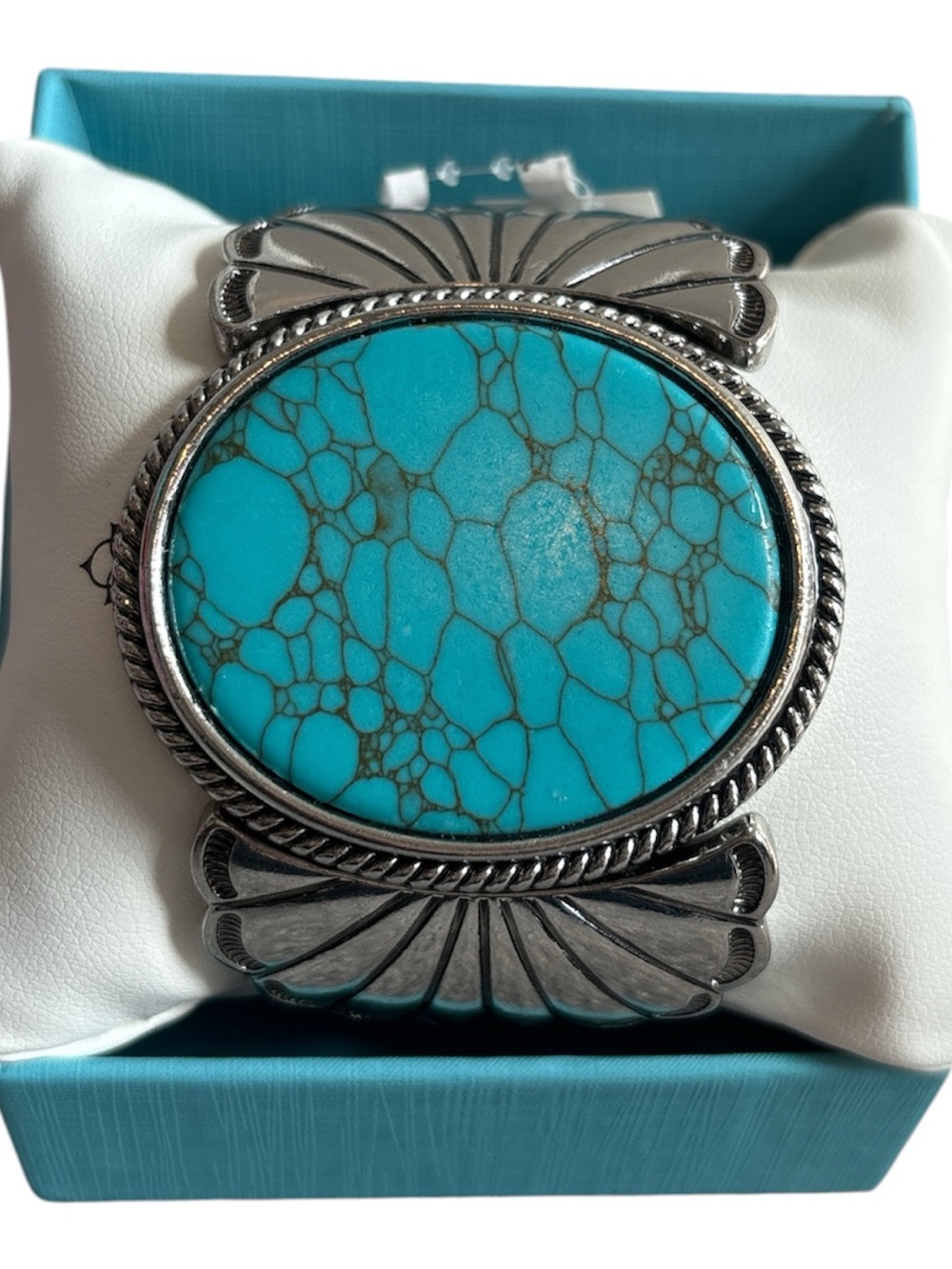 NWT Atterri Turquoise Stone Statement Cuff Bracelet - Women Jewelry